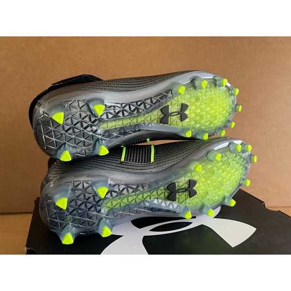 All Sizes - Under Armour Highlight MC Football Black Jet Grey Cleats 3023716-004 main image 5